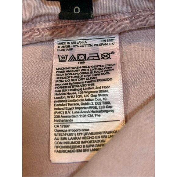 Banana Republic pink and cream utility pants size 0 - Picture 15 of 15